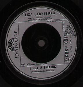 Lisa Stansfield - I Got A Feeling - 7 Inch