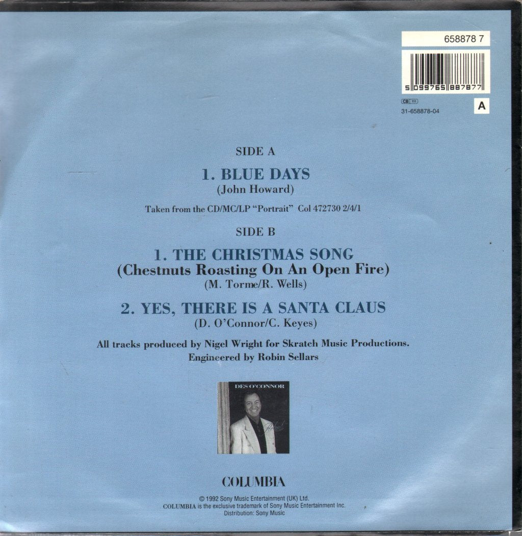 Des O'Connor - Blue Days - 7 Inch