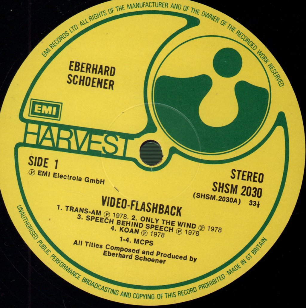 Eberhard Schoener - Video-Flashback - Lp
