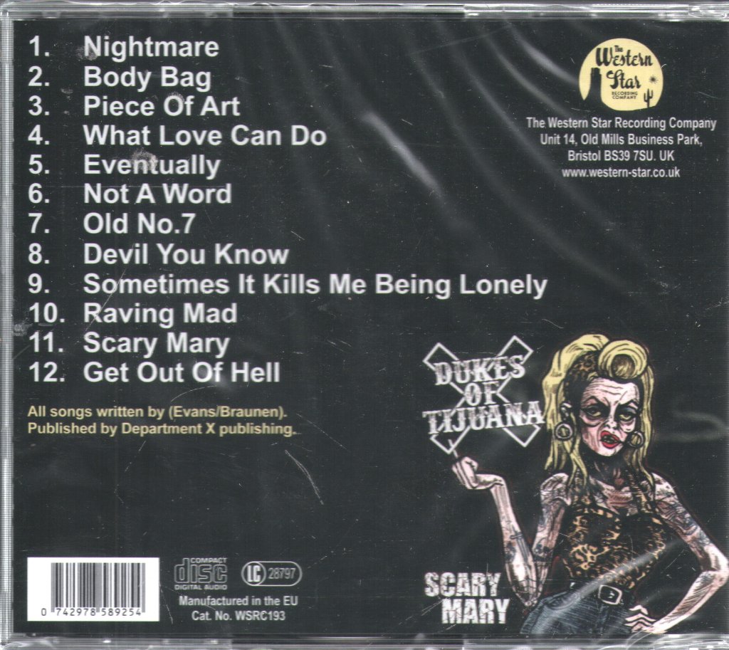 Dukes of Tijuana - Scary Mary - Cd