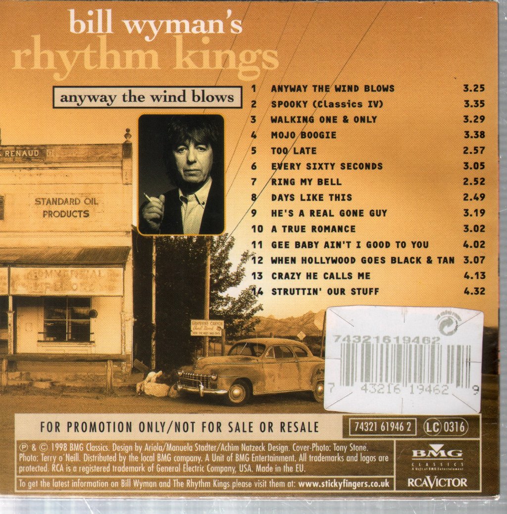 Bill Wyman's Rhythm Kings - Anyway The Wind Blows - Cd