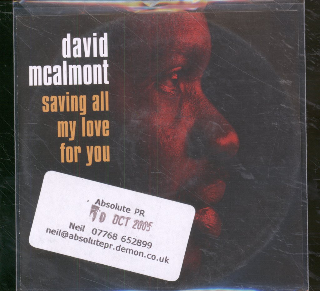 David Mcalmont - Saving All My Love For You - Cd