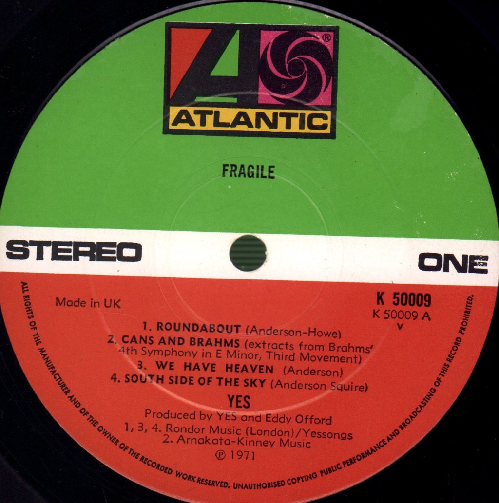 Yes - Fragile - Lp
