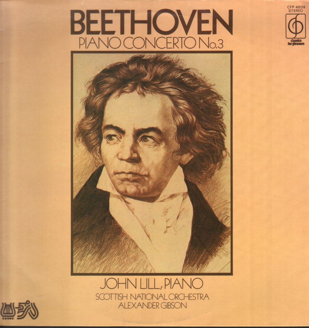 John Lill / Alexander Gibson / Scottish National Orchestra - Beethoven - Piano Concerto No. 3 - Lp
