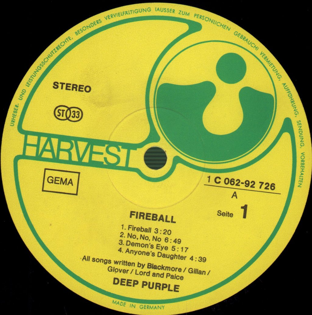 Deep Purple - Fireball - Lp