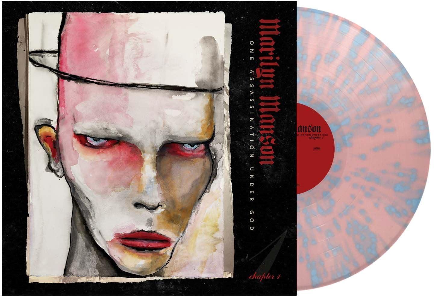 Marilyn Manson - One Assassination Under God - Chapter 1 (Pink Pastel Light Blue Splatter Vinyl) - Lp