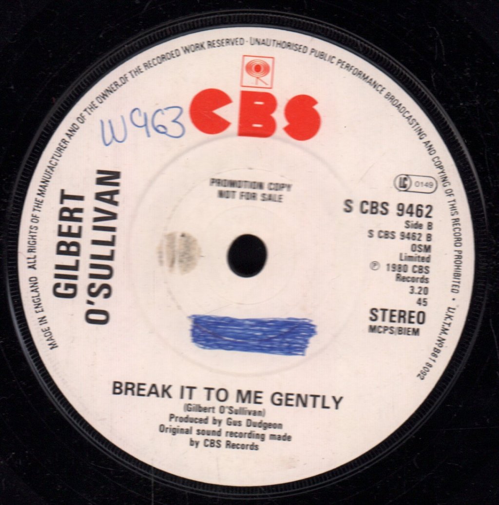Gilbert O'Sullivan - Hello, It's Goodbye - 7 Inch