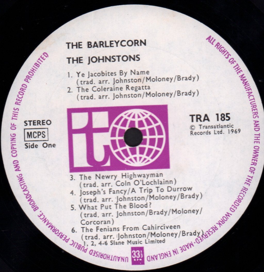 Johnstons - Barley Corn - Lp