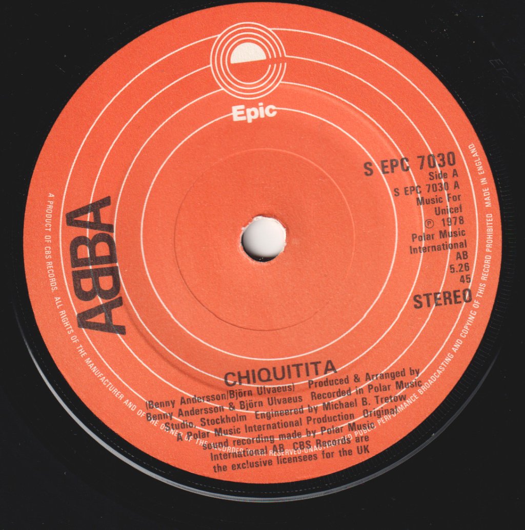 ABBA - Chiquitita - 7 Inch