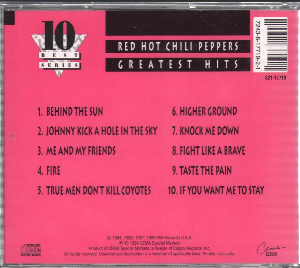 Red Hot Chili Peppers - Greatest Hits - Cd