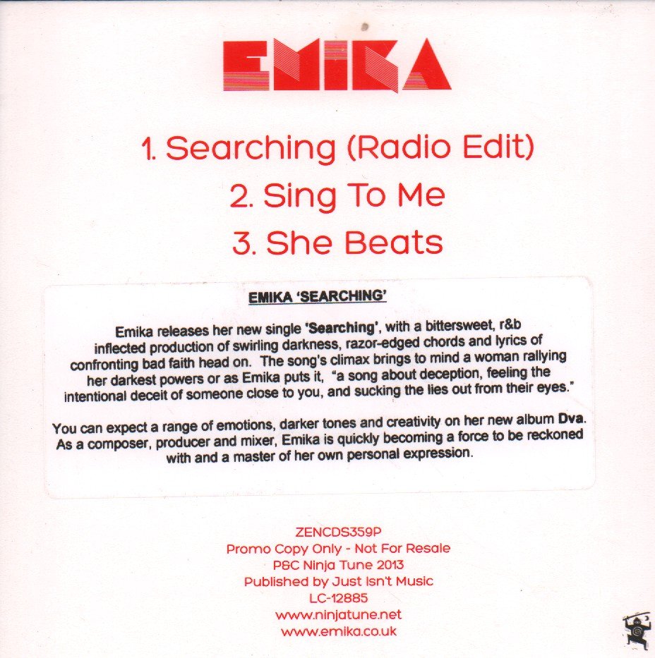 Emika - Searching - Cd