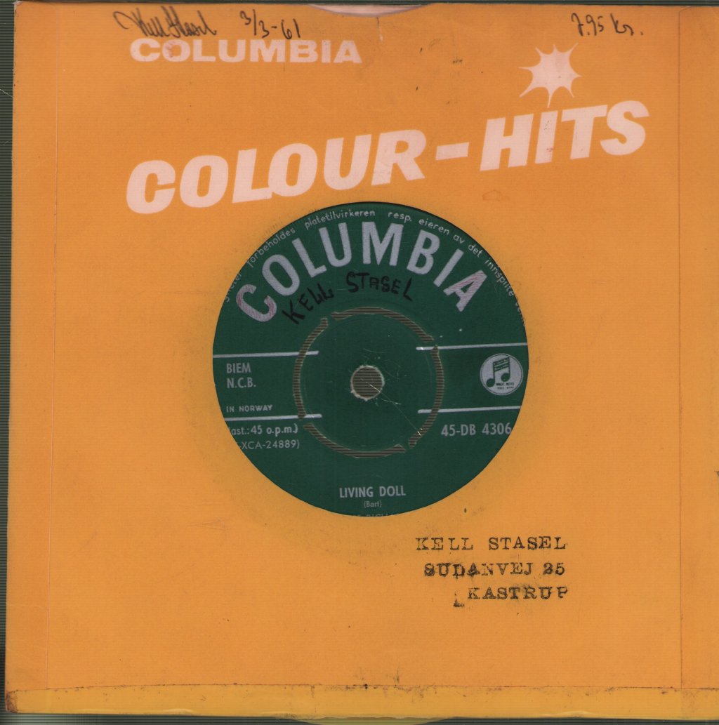 Cliff Richard And The Drifters - Living Doll - 7 Inch