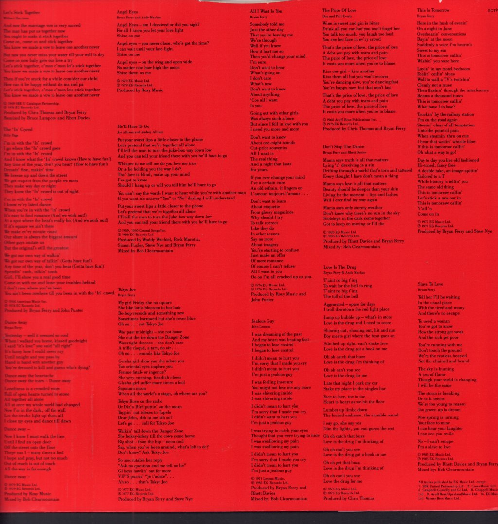 Bryan Ferry - Ultimate Collection - Lp