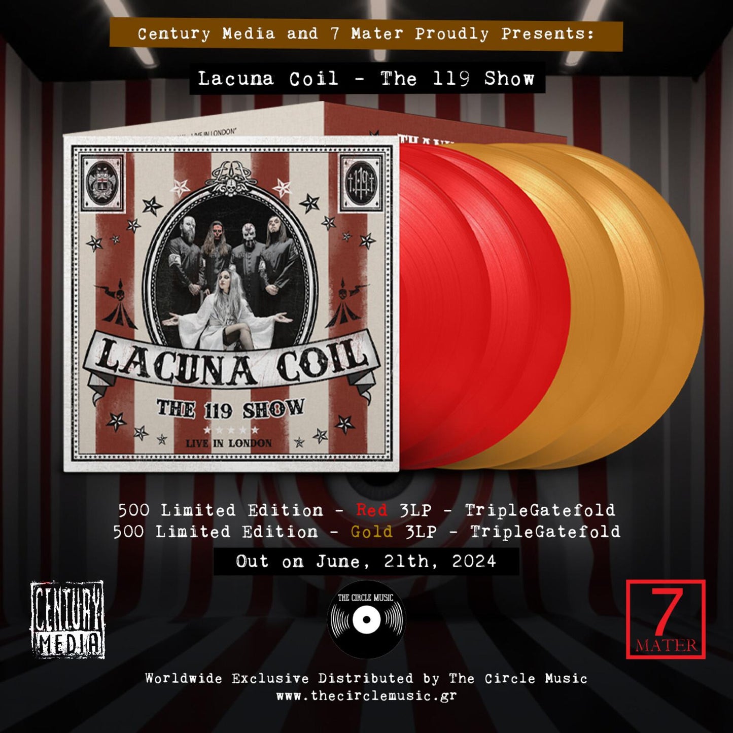 Lacuna Coil - 119 Show - Live In London - Triple Lp