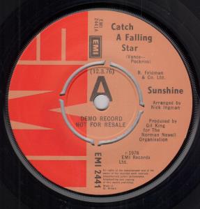 Sunshine (70'S Group) - Catch A Falling Star - 7 Inch