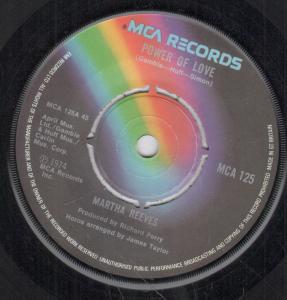 Martha Reeves - Power Of Love - 7 Inch