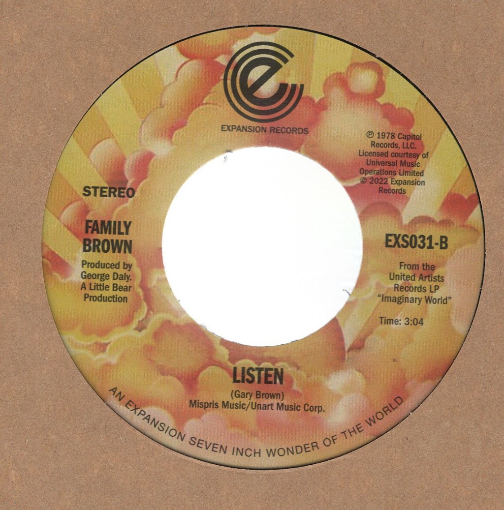 Family Brown - Never Had A Love - 7 Inch