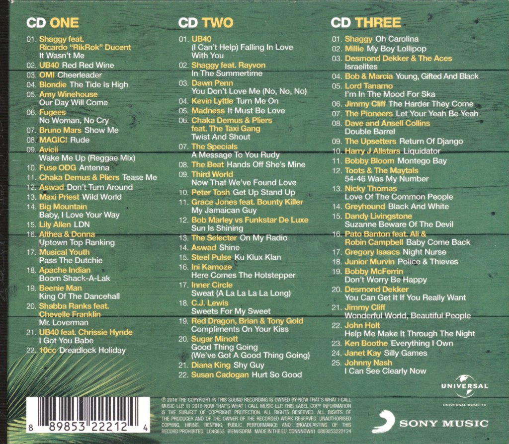 Various Artists - Now That's What I Call Reggae Party - Cd Set