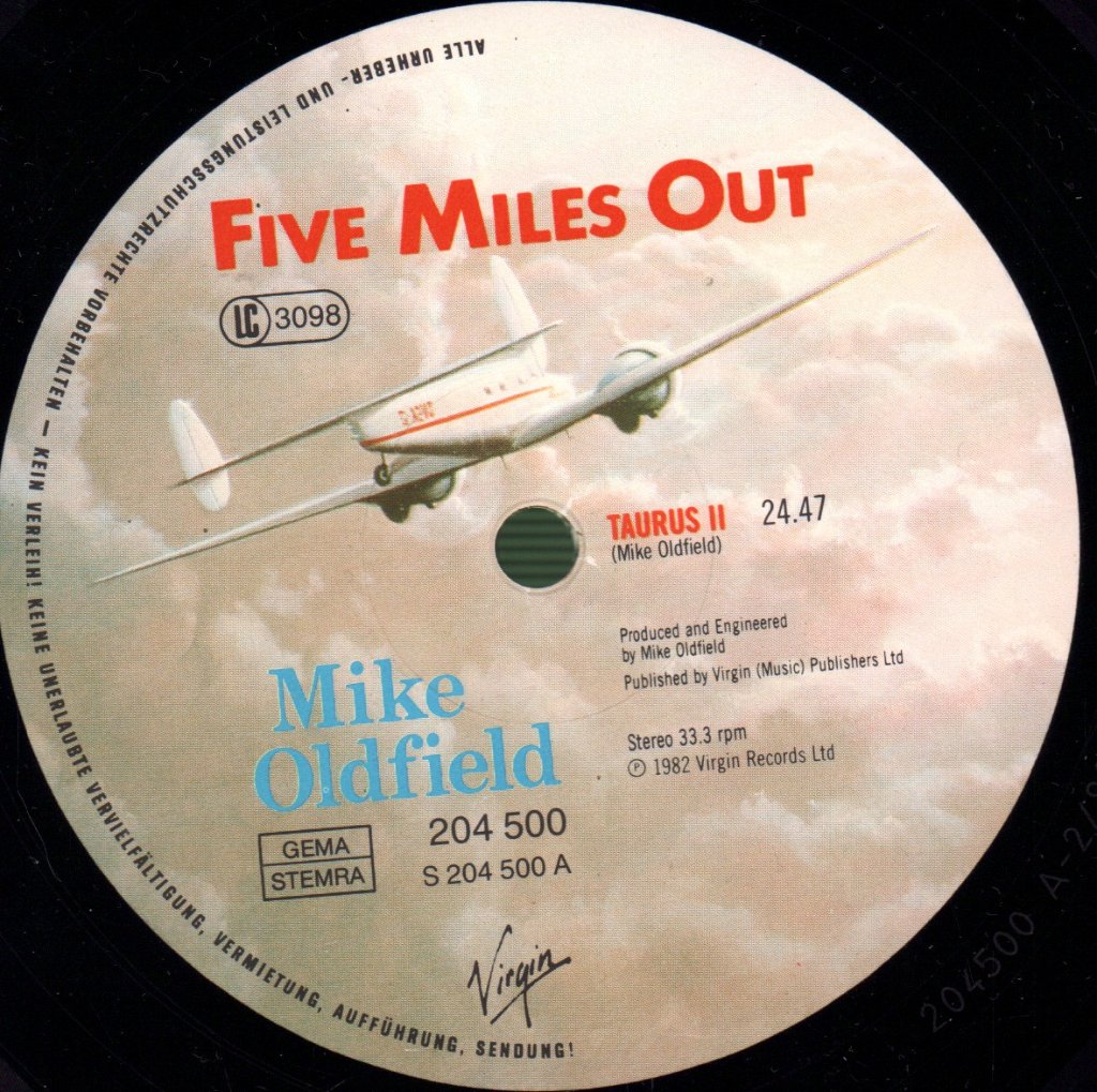 Mike Oldfield - Five Miles Out - Lp