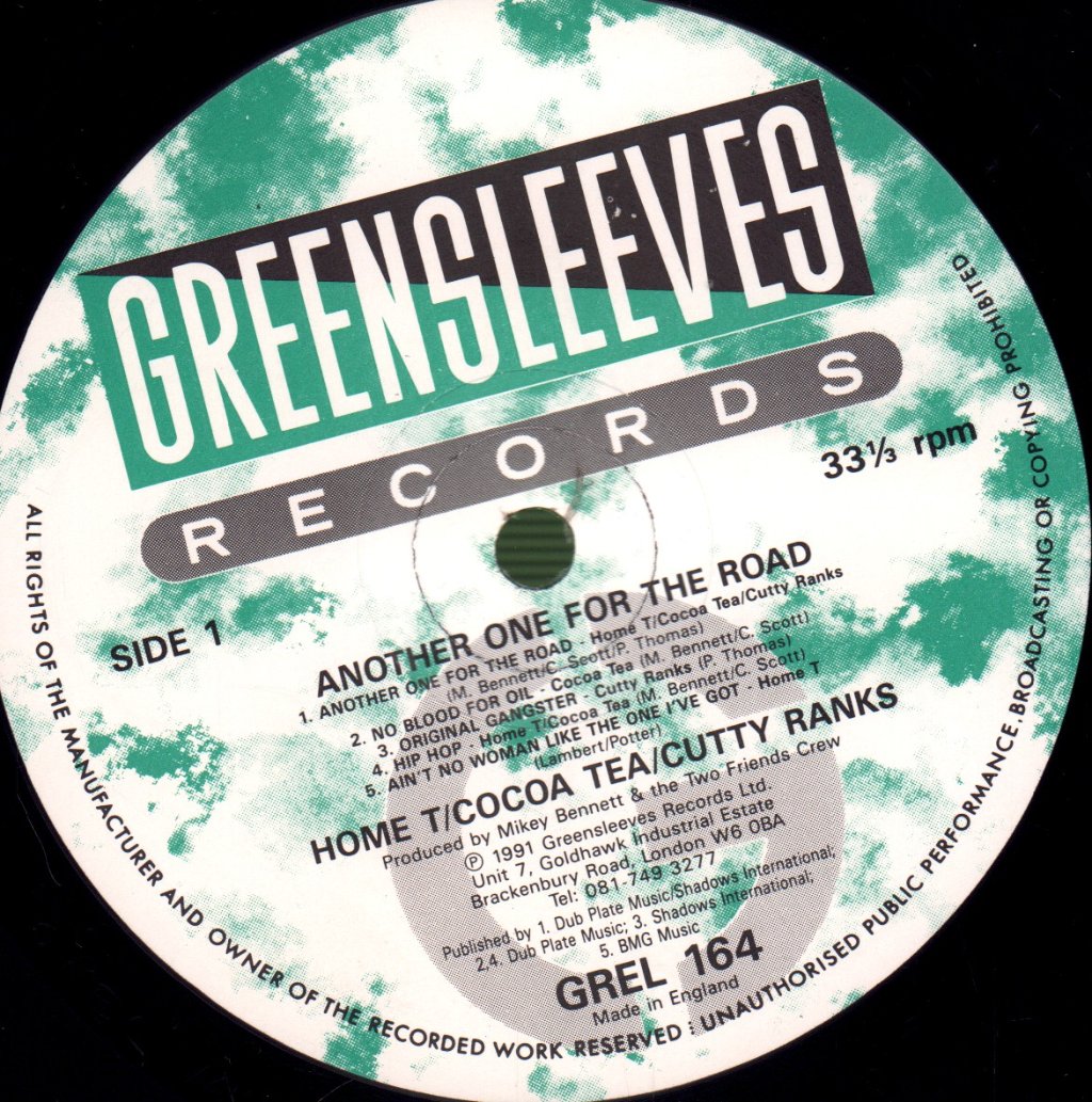 Home T, Cocoa Tea And Shabba Ranks - Another One For The Road - Lp