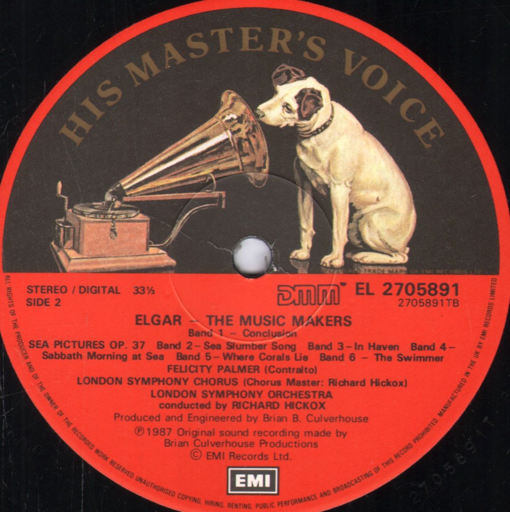 Felicity Palmer / London Symphony Orchestra / Richard Hickox - Elgar - Sea Pictures / The Music Makers - Lp