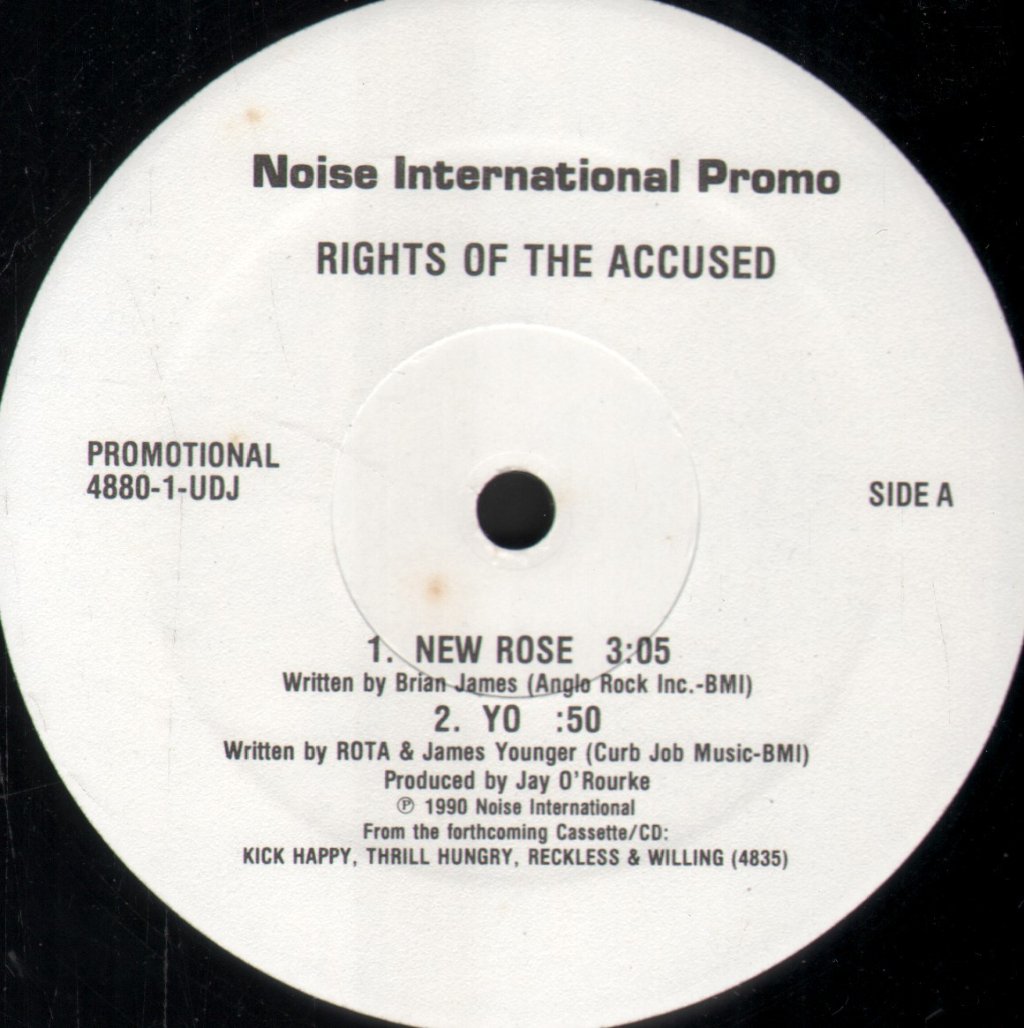 Rights Of The Accused - New Rose - 12 Inch