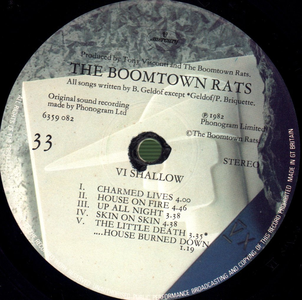 Boomtown Rats - V Deep - Lp