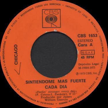 Chicago (2) - Sintiéndome Más Fuerte Cada Día - 7 Inch