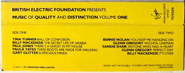 British Electric Foundation - Music Of Quality And Distinction Volume One - Cassette