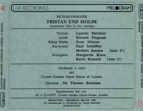 Chorus & Orchestra Of The Royal Opera House, Covent Garden, Sir Thomas Beecham - Wagner - Tristan Und Isolde - Triple Cd