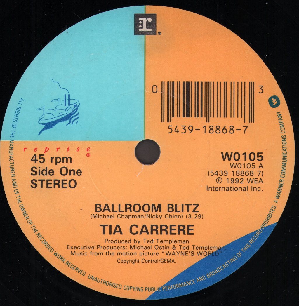 Tia Carrere - Ballroom Blitz - 7 Inch