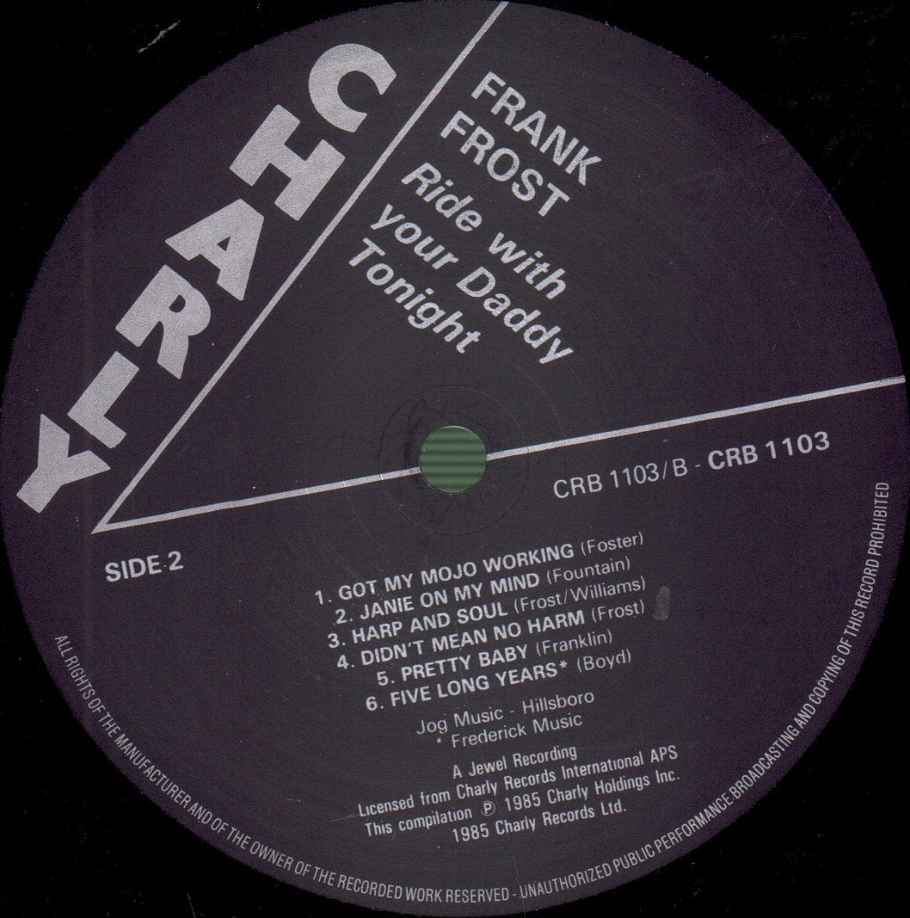 Frank Frost - Ride With Your Daddy Tonight - Lp