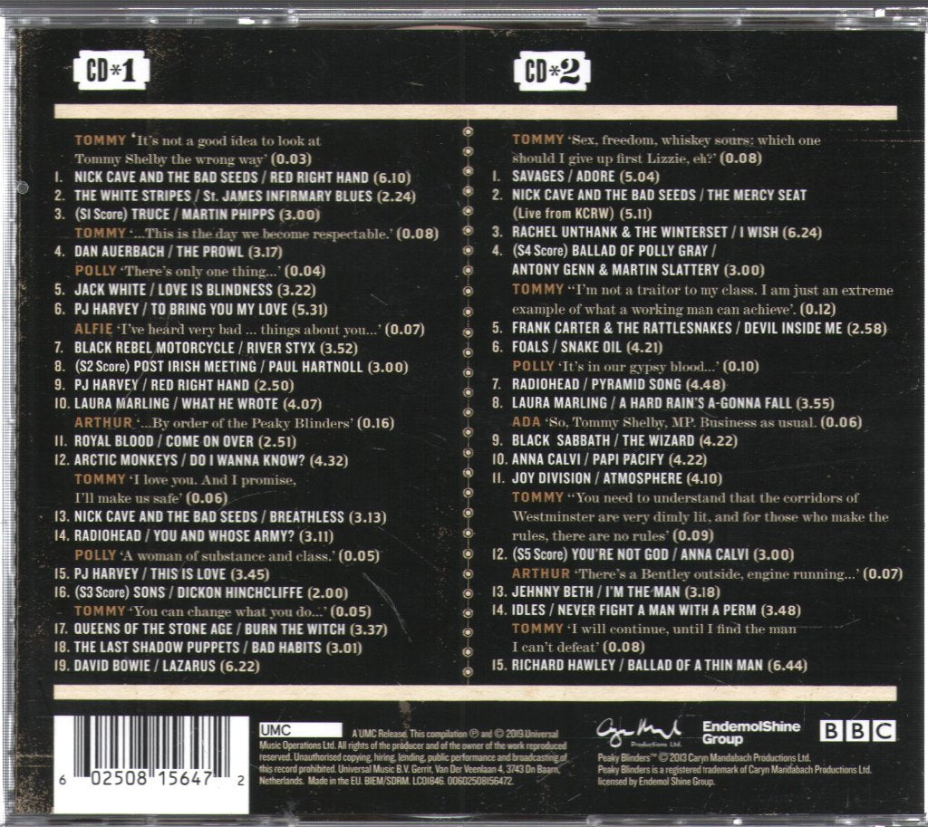 Various Artists - Peaky Blinders - Double Cd