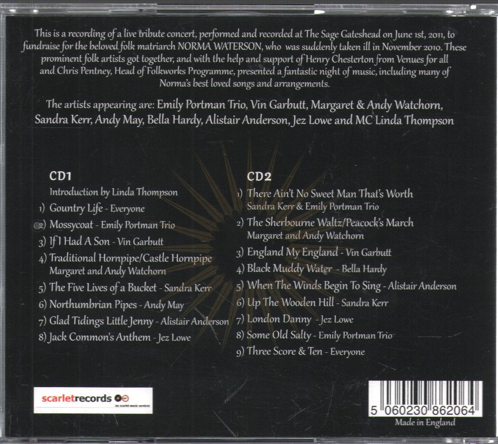 Various Artists - One Night For Norma - Live At The Sage Gateshead - Double Cd