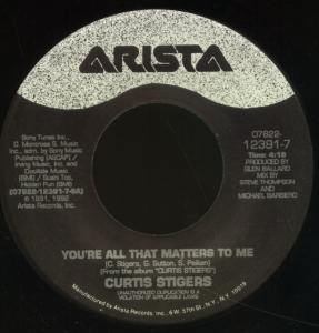 Curtis Stigers - You're All That Matters To Me - 7 Inch