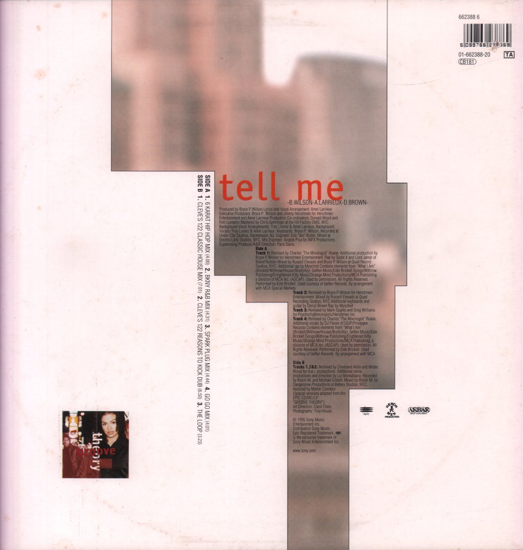 Groove Theory - Tell Me - 12 Inch