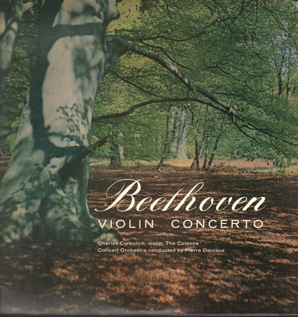 Charles Cyroulnik / Colonne Concert Orchestra - Beethoven - Violin Concerto - Lp