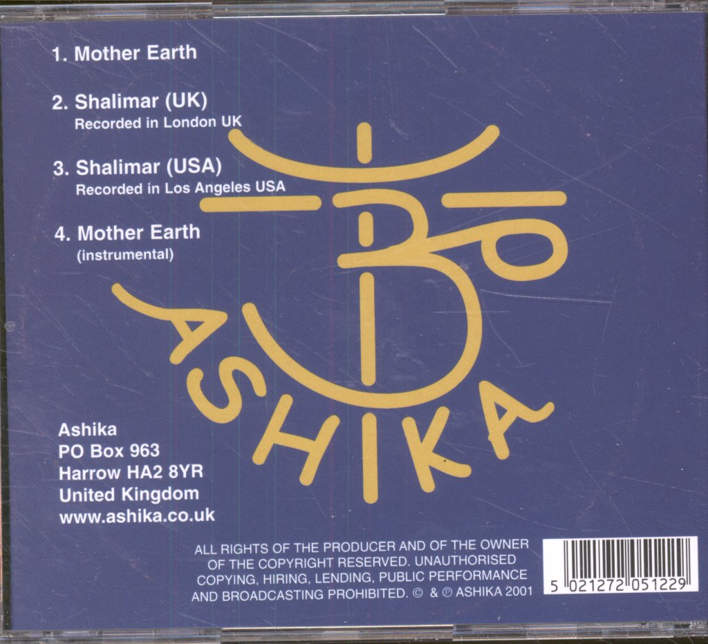 Ashika - Mother Earth - Cd