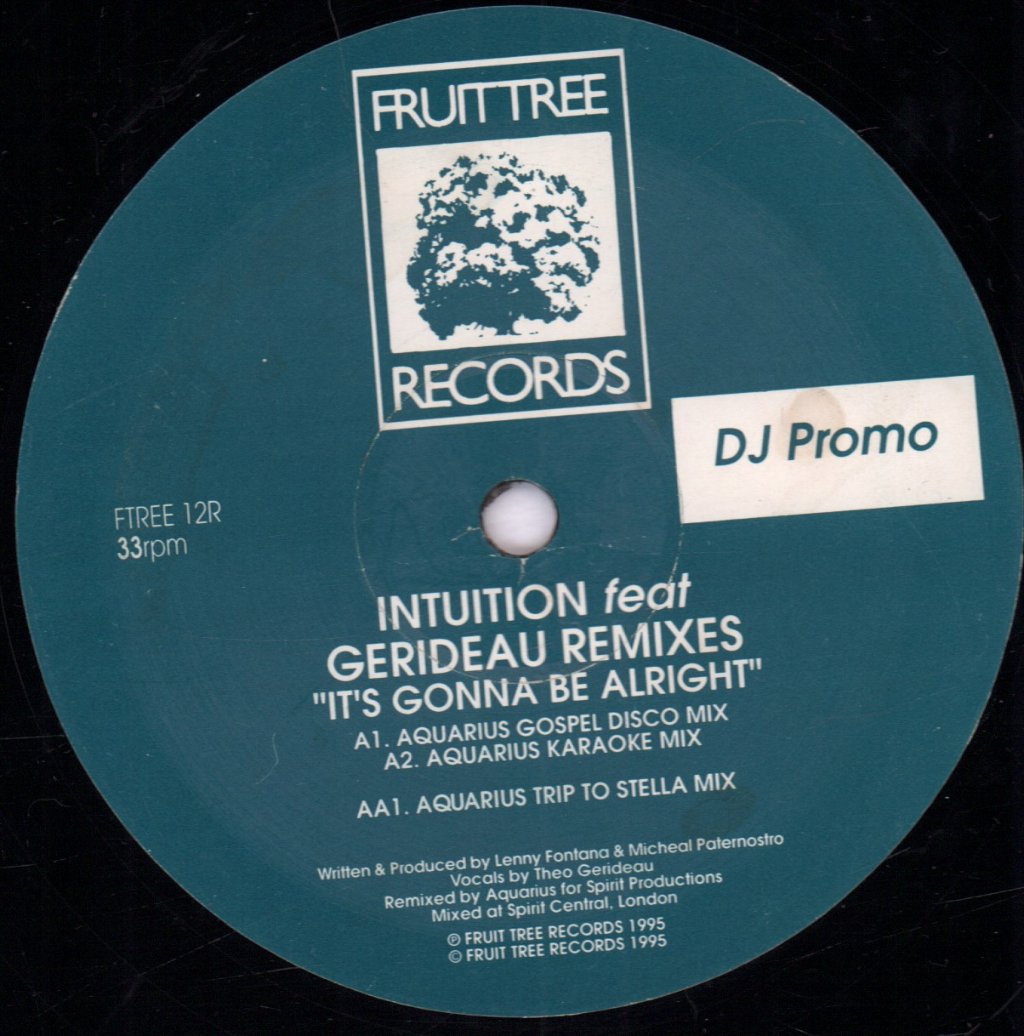 Intuition - It's Gonna Be Alright (Aquarius Remixes) - 12 Inch