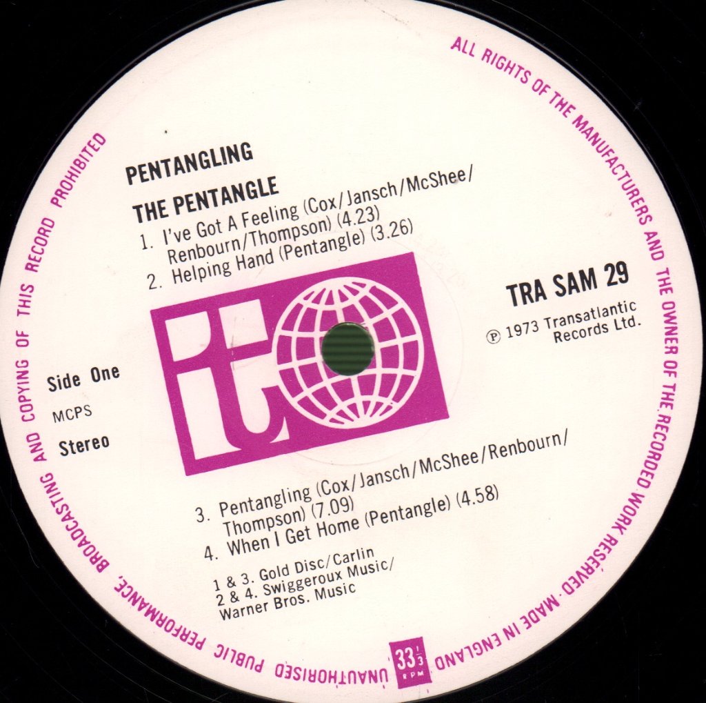 Pentangle - Pentangling - Lp
