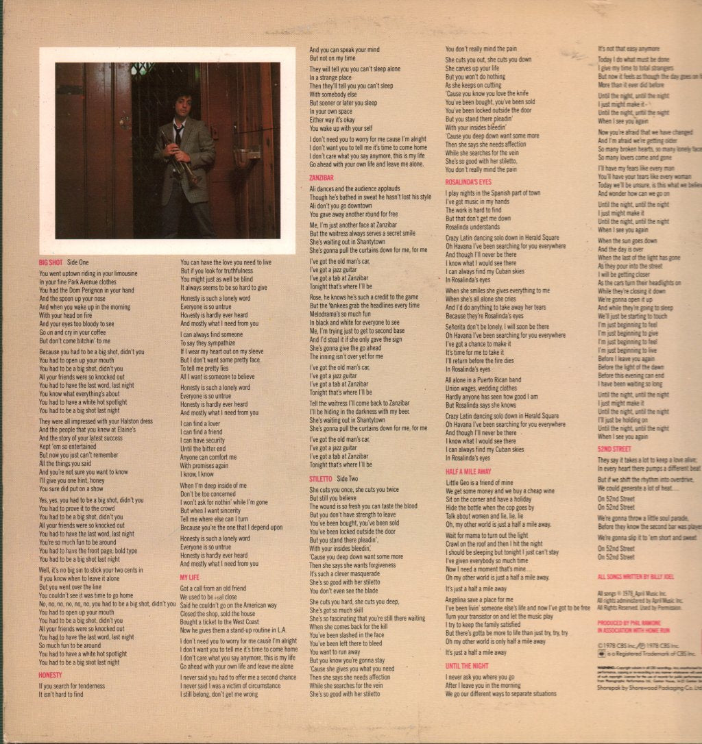 Billy Joel - 52nd Street - Lp