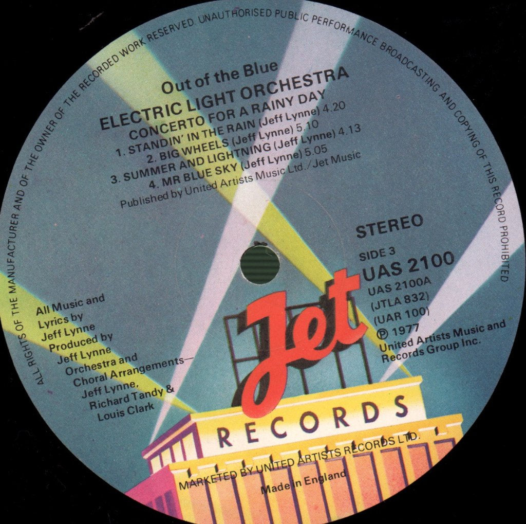 Electric Light Orchestra - Out Of The Blue - Double Lp