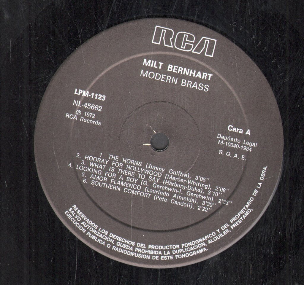 Milt Bernhart Brass Ensemble - Modern Brass - Lp