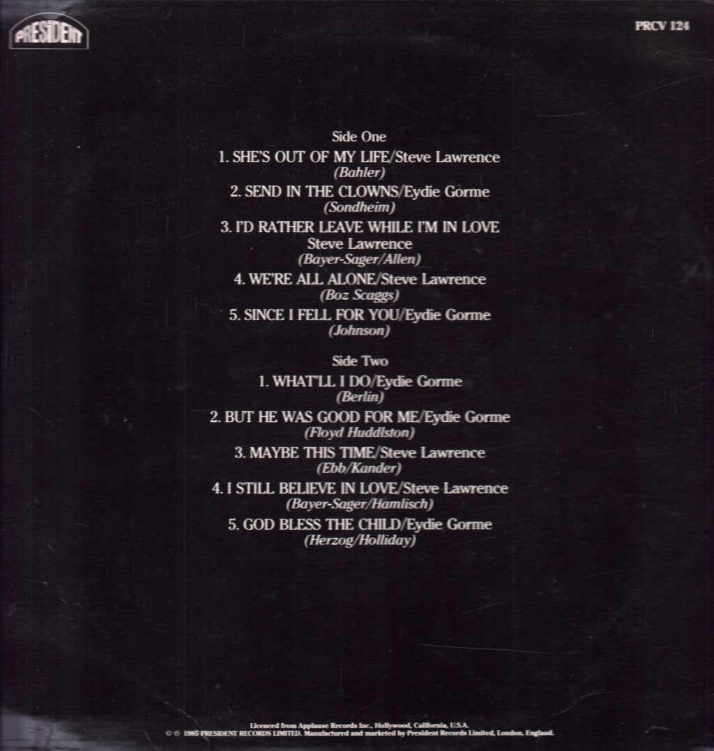Steve Lawrence And Eydie Gorme - Still Believe In Love - Lp