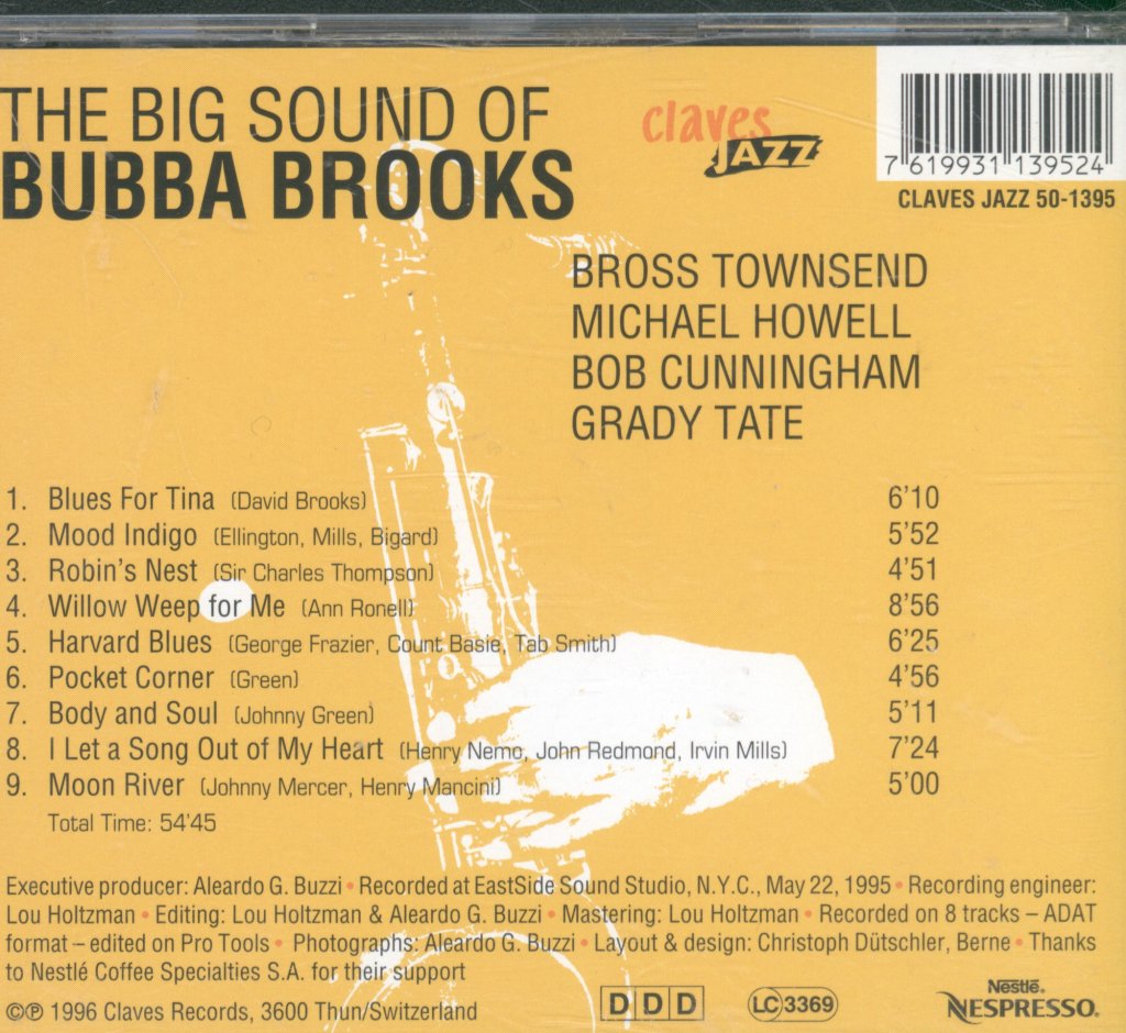 Bubba Brooks - Big Sound Of Bubba Brooks - Cd