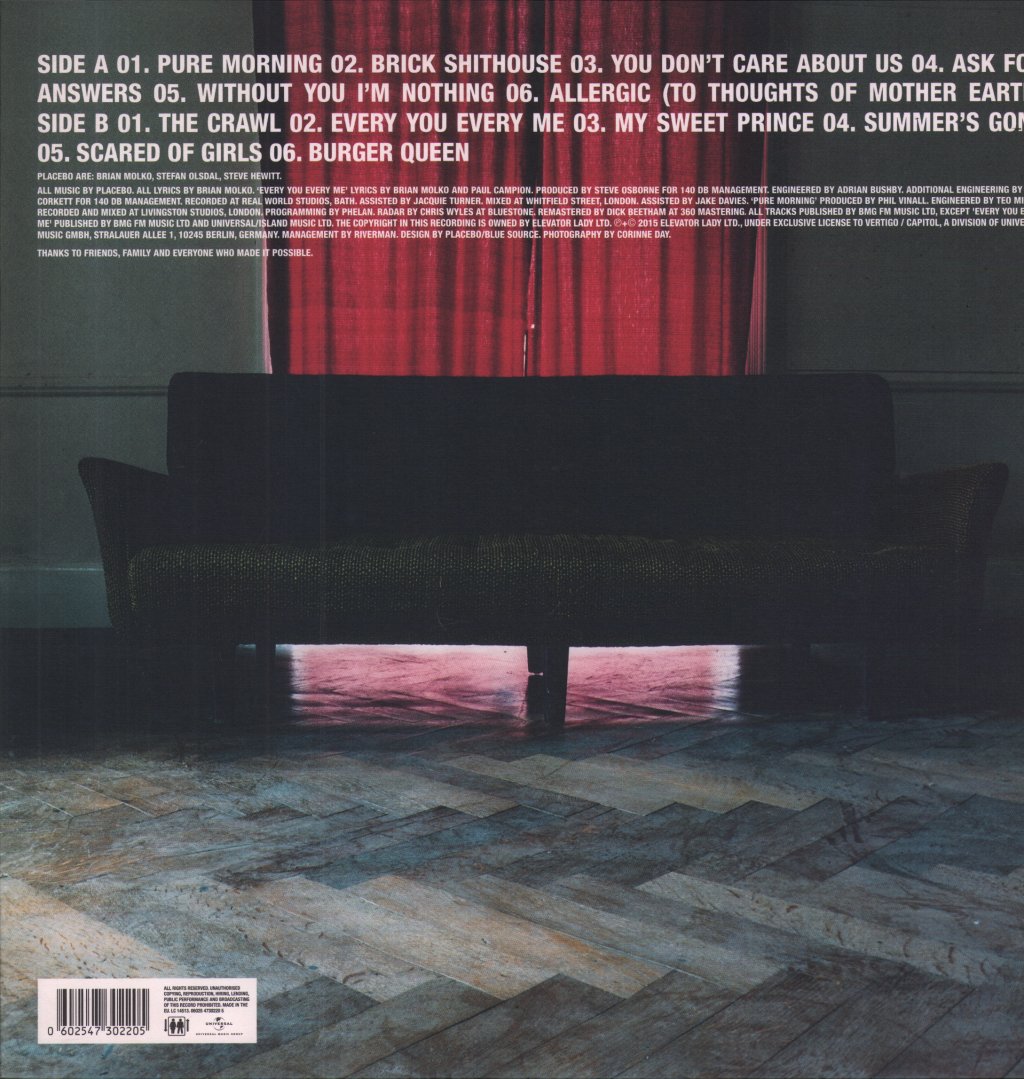 Placebo - Without You I'm Nothing - Lp