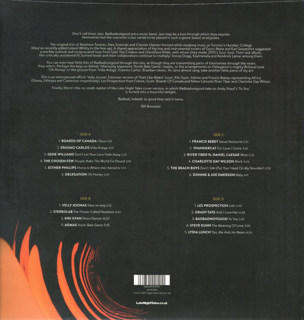 Badbadnotgood - LateNightTales - Double Lp