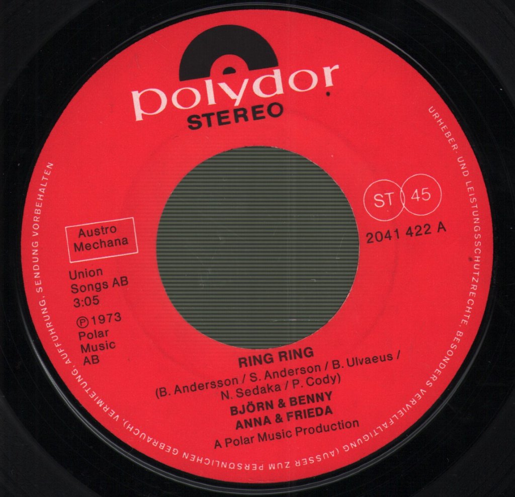 Björn & Benny, Agnetha & Anni-Frid - Ring Ring - 7 Inch
