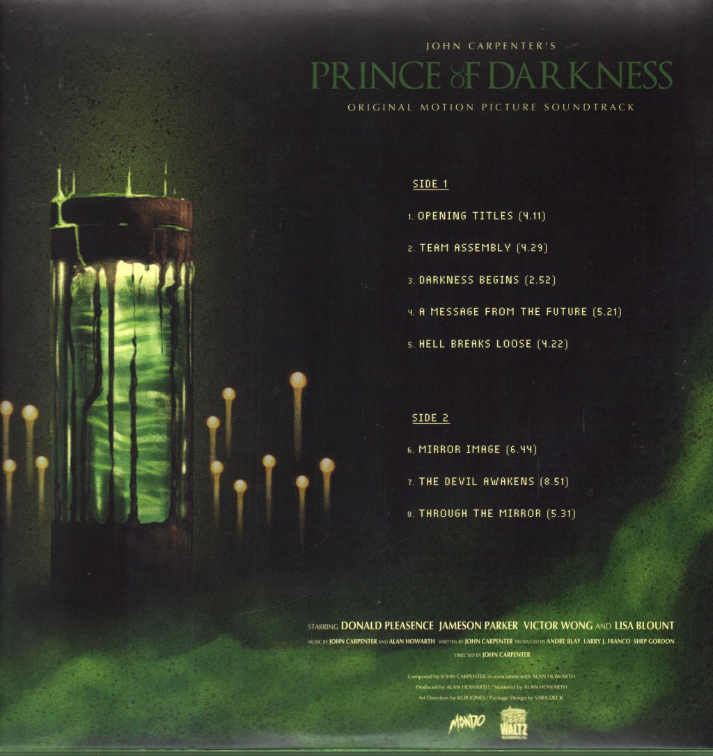 John Carpenter - Prince of Darkness (Original Motion Picture Soundtrack) - Lp
