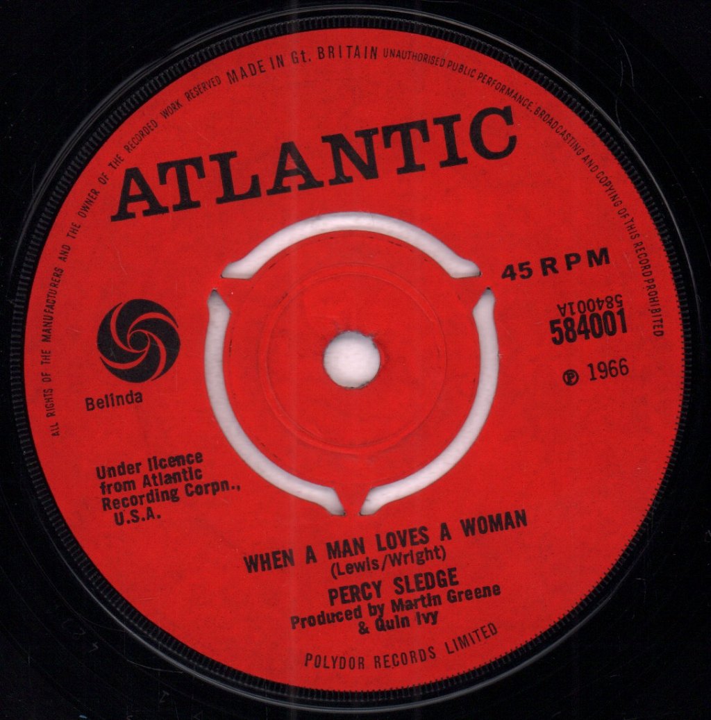 Percy Sledge - When A Man Loves A Woman - 7 Inch